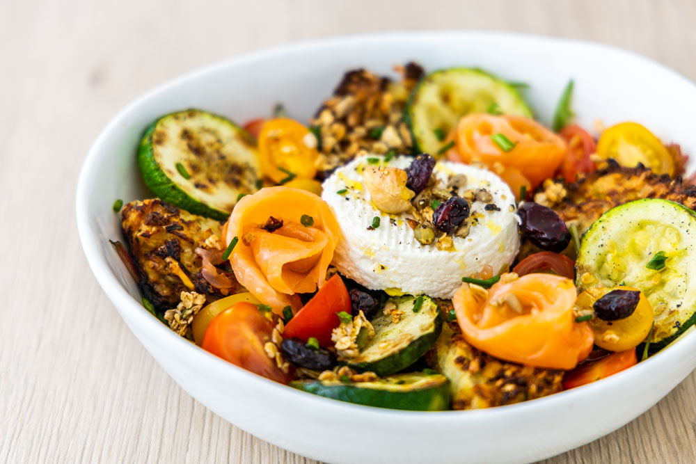 Salade fraîcheur au chèvre